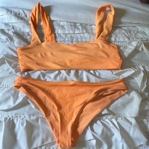 orange bikini set